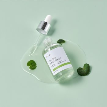 iUnik Tea Tree ser facial calmant pentru piele sensibila predispusa la acnee - imagine 3